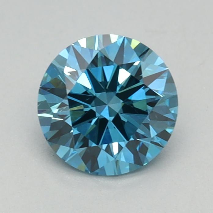 0.62 Ct. Fancy Vivid Blue Round Lab Grown Diamond
