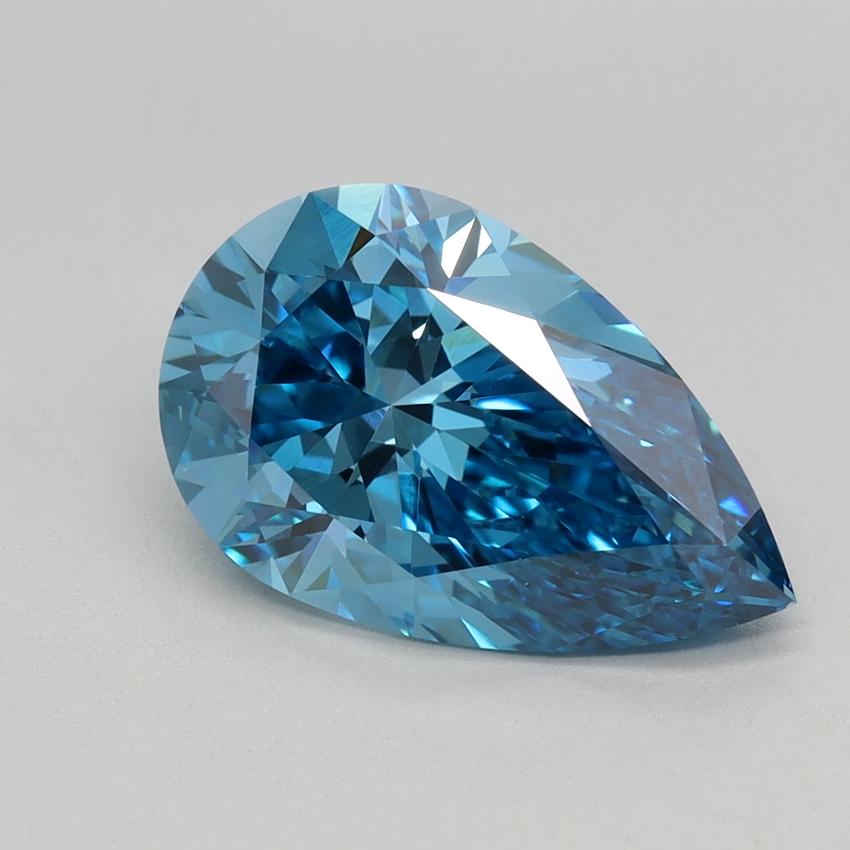 2.00 Ct. Fancy Vivid Blue Pear Lab Grown Diamond
