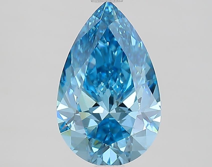 2.01 Ct. Fancy Vivid Blue Pear Lab Grown Diamond