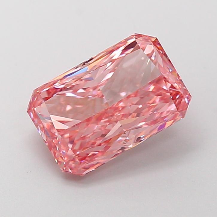 2.39 Ct. Fancy Vivid Pink Radiant Lab Grown Diamond
