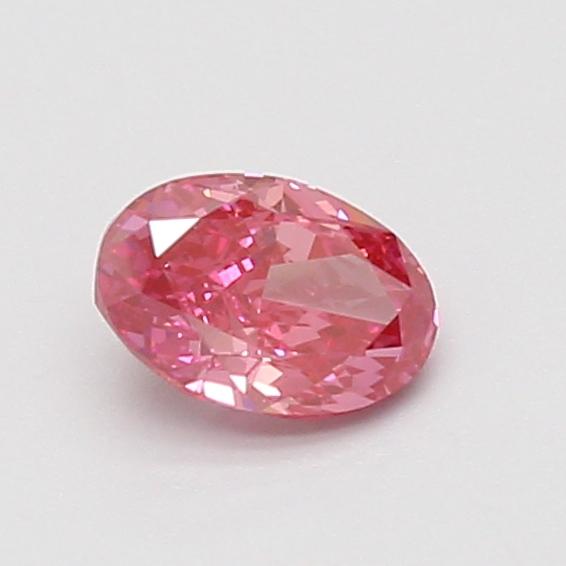 0.57 Ct. Fancy Vivid Pink Oval Lab Grown Diamond