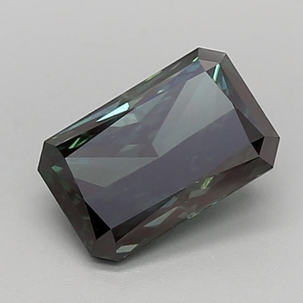 1.55 Ct. Fancy Deep  Green Radiant Lab Grown Diamond