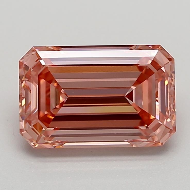4.04 Ct. Fancy Vivid  Pink Emerald Lab Grown Diamond