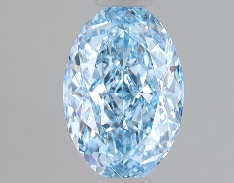 1.10 Ct. Fancy Vivid Blue Oval Lab Grown Diamond