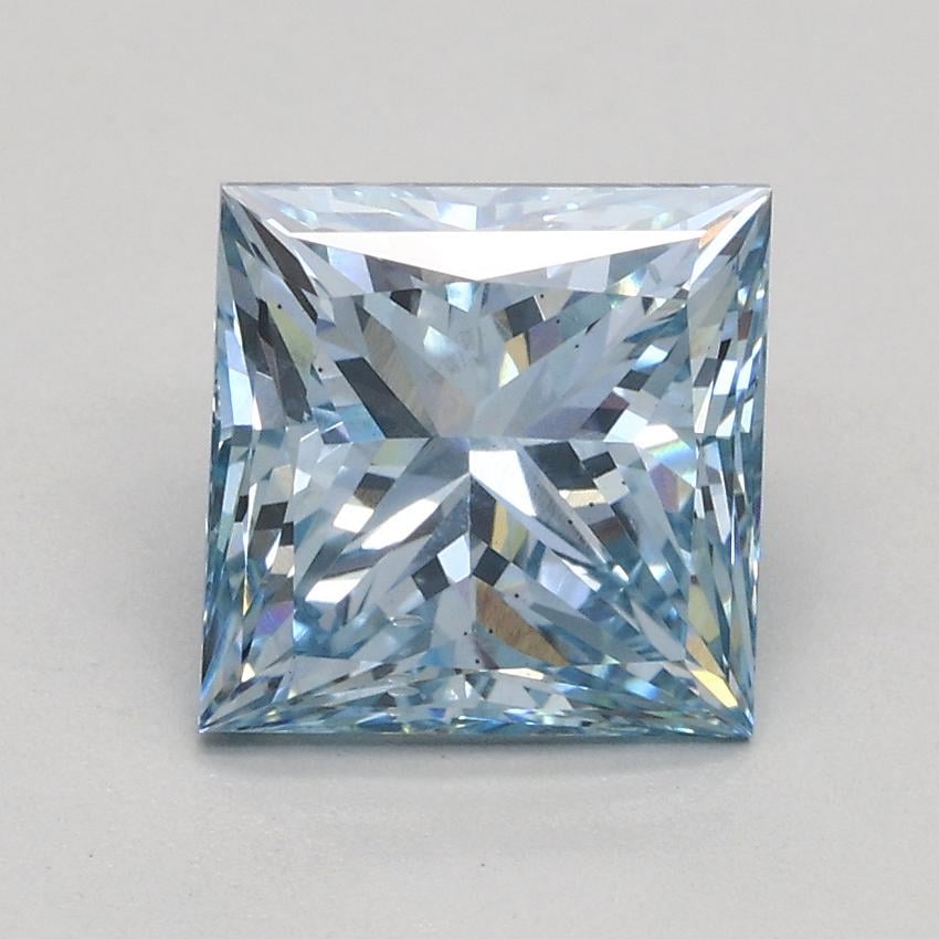 1.80 Ct. Fancy Intense Blue Princess Lab Grown Diamond
