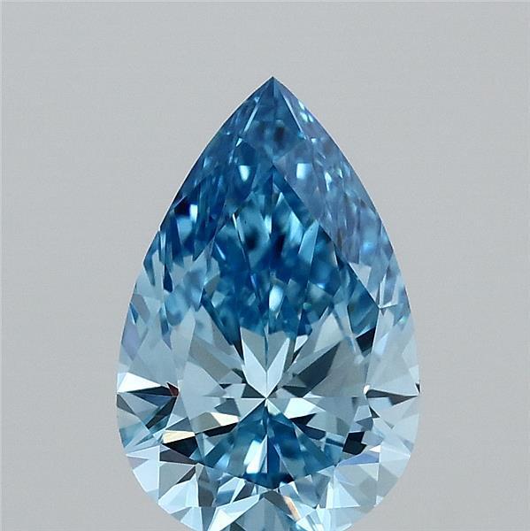 1.35 Ct. Fancy Vivid Blue Pear Lab Grown Diamond