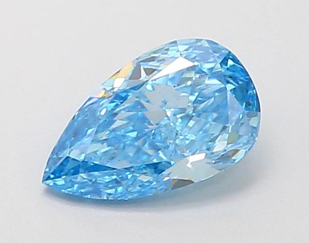 0.56 Ct. Fancy Vivid Blue Pear Lab Grown Diamond