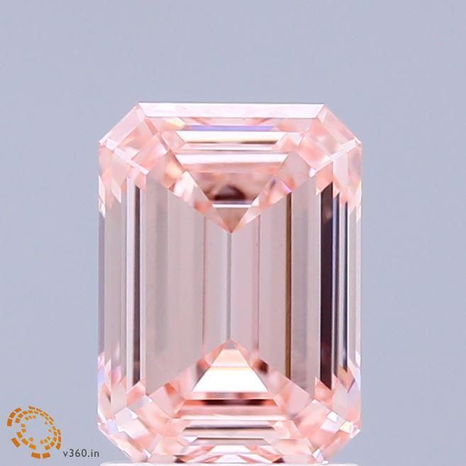 2.02 Ct. Fancy Intense Pink Emerald Lab Grown Diamond