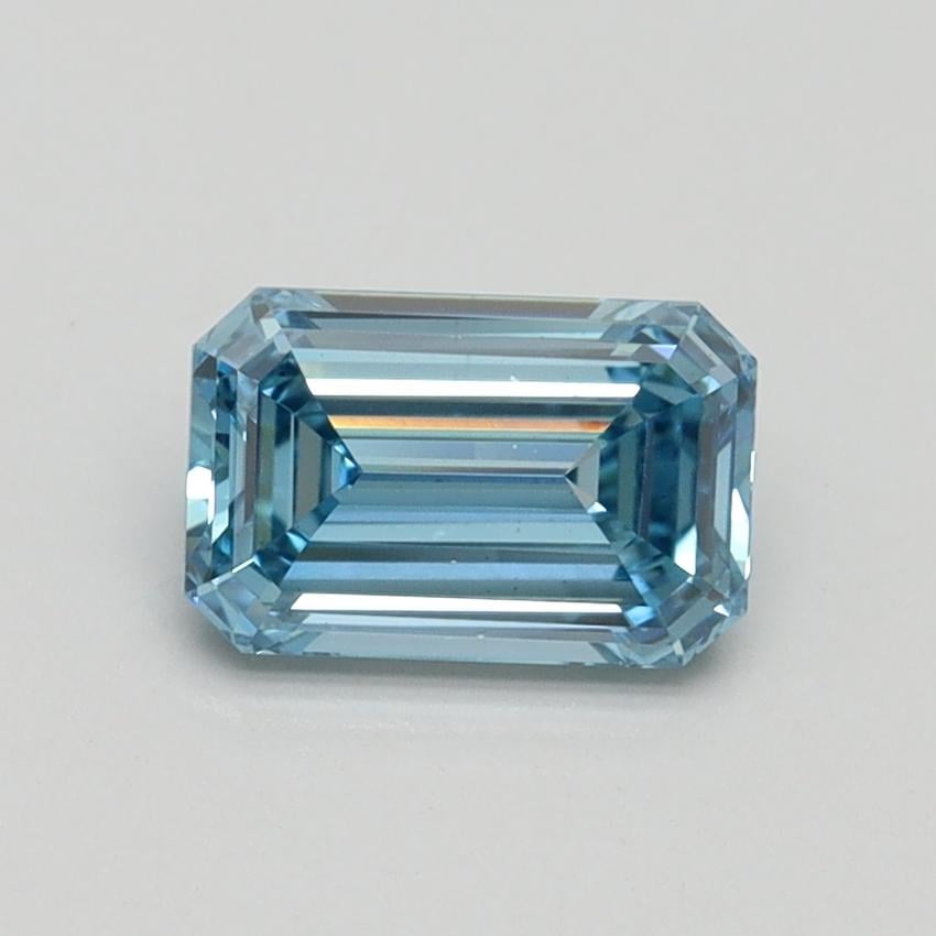 1.00 Ct. Fancy Intense Blue Emerald Lab Grown Diamond