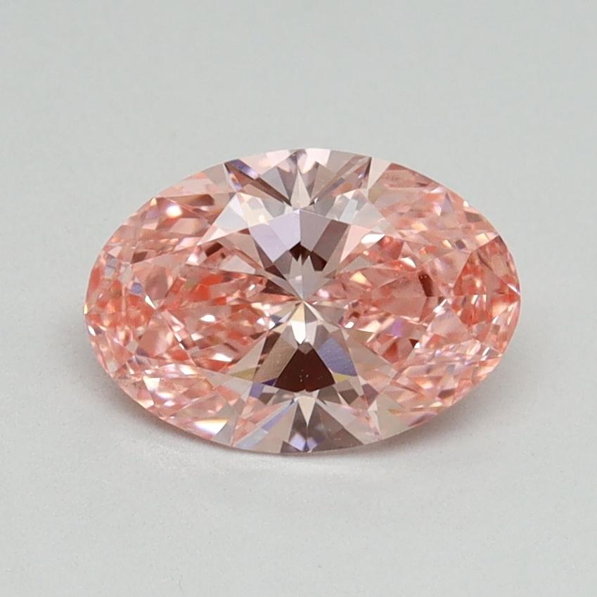 1.01 Ct. Fancy Vivid Pink Oval Lab Grown Diamond