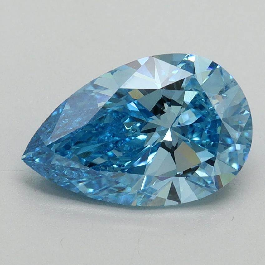 1.78 Ct. Fancy Vivid Blue Pear Lab Grown Diamond