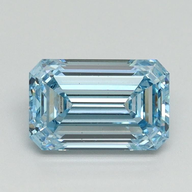 1.14 Ct. Fancy Intense Blue Emerald Lab Grown Diamond