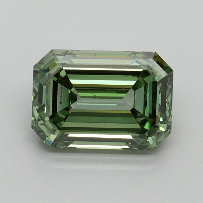 1.62 Ct. Fancy Vivid Pacific Green Emerald Lab Grown Diamond