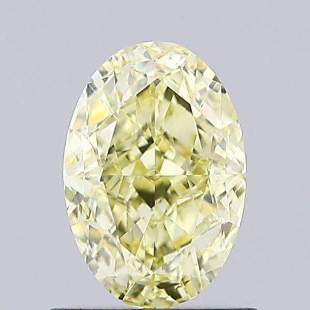 0.87 Ct. Fancy  Yellow Oval Lab Grown Diamond