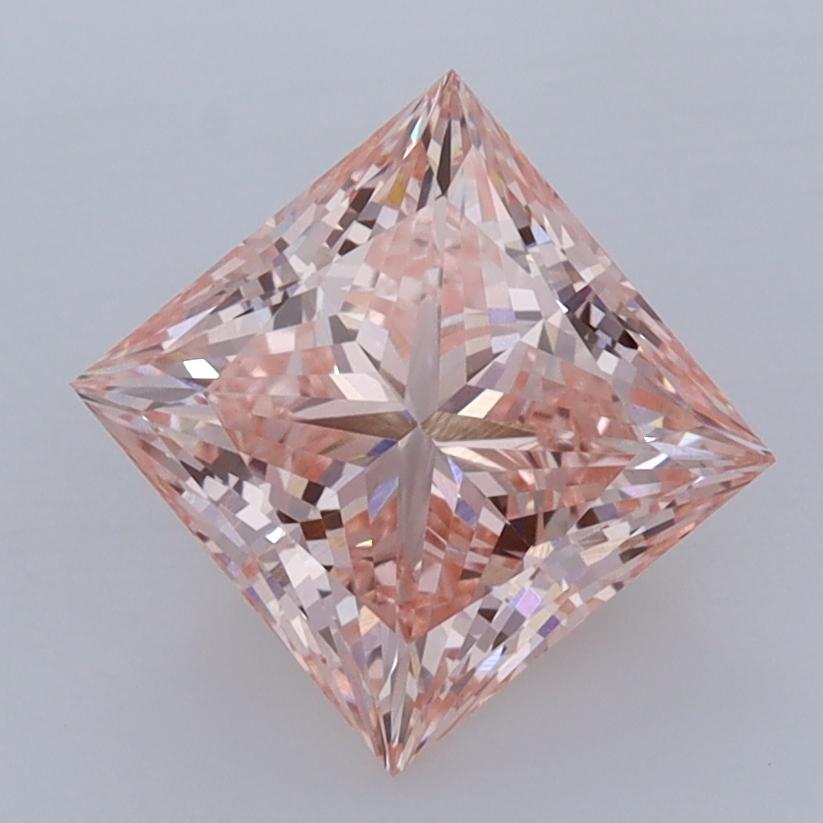 2.50 Ct. Fancy Intense Pink Princess Lab Grown Diamond