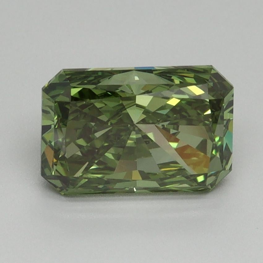 2.10 Ct. Fancy Vivid Green Radiant Lab Grown Diamond