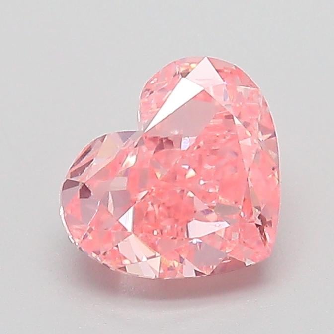 1.24 Ct. Fancy Vivid  Pink Heart Lab Grown Diamond