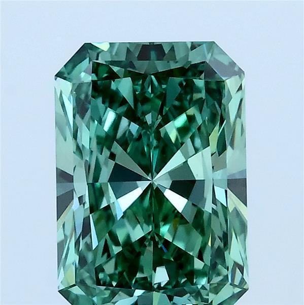 2.02 Ct. Fancy Green Radiant Lab Grown Diamond