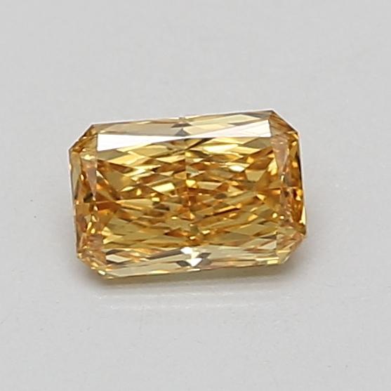 0.55 Ct. Fancy Intense Brownish Yellow Radiant Lab Grown Diamond