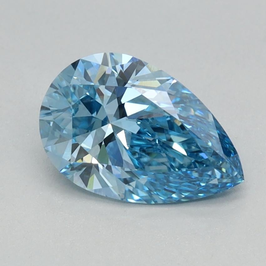 0.92 Ct. Fancy Vivid Blue Pear Lab Grown Diamond