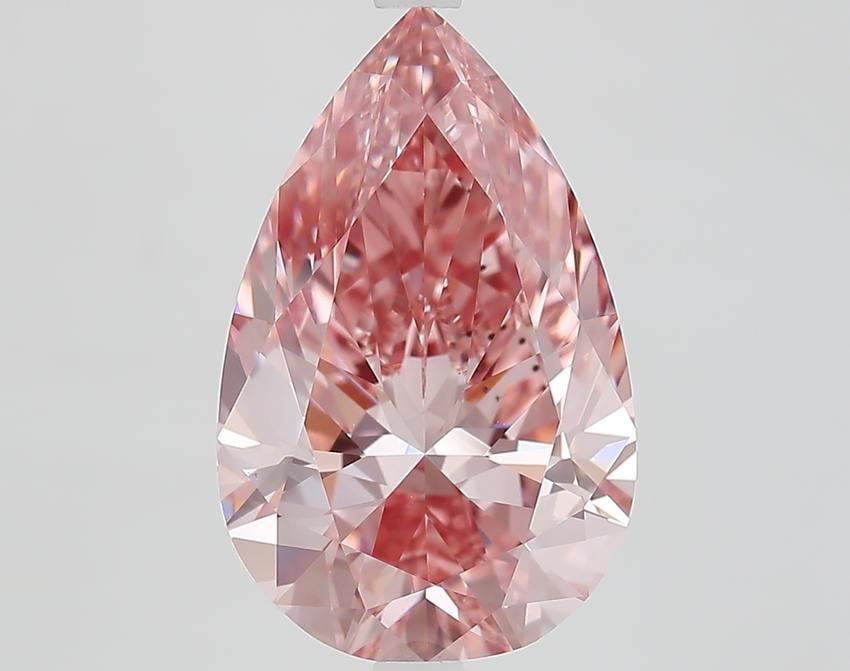 6.02 Ct. Fancy Vivid Pink Pear Lab Grown Diamond