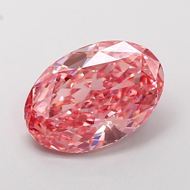 2.08 Ct. Fancy Vivid Pink Oval Lab Grown Diamond