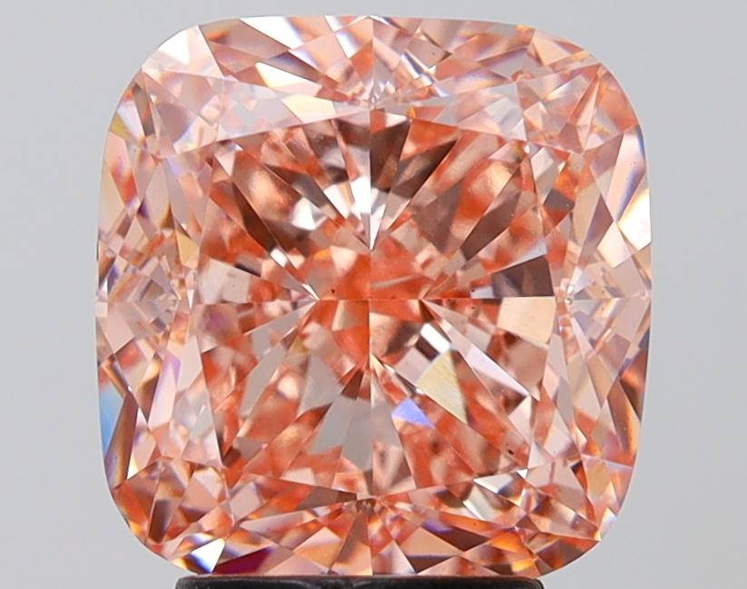 4.50 Ct. Fancy Intense Pink Cushion Lab Grown Diamond