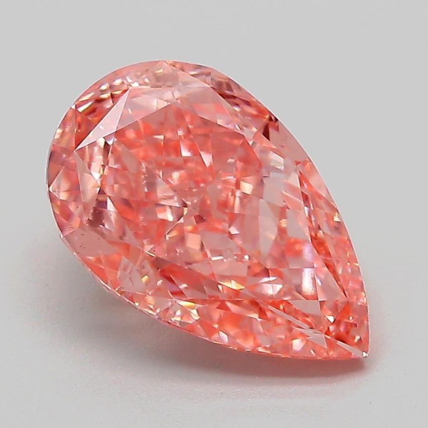 3.09 Ct. Fancy Vivid Pink Pear Lab Grown Diamond