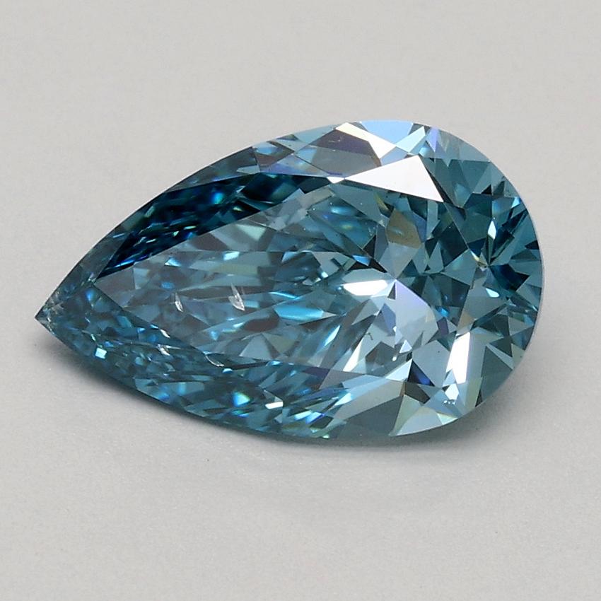 1.30 Ct. Fancy Vivid Blue Pear Lab Grown Diamond