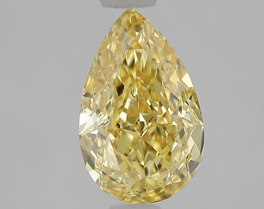 1.50 Ct. Fancy Intense  Yellow Pear Lab Grown Diamond