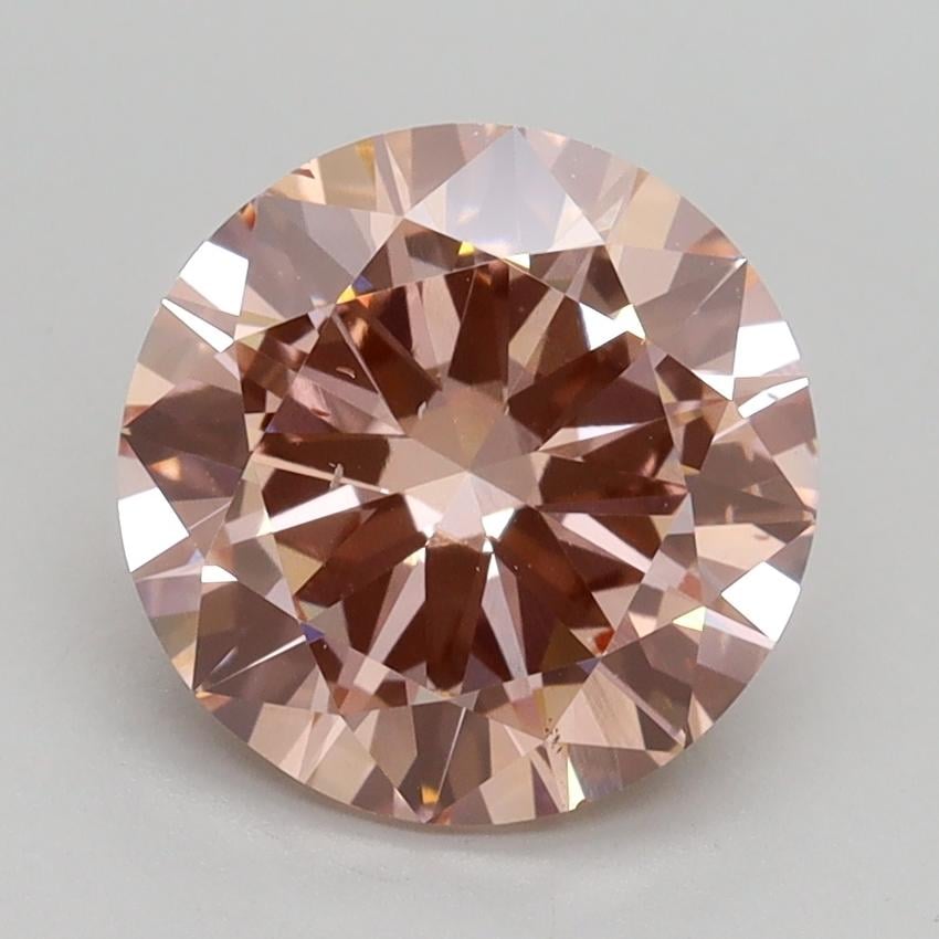 2.50 Ct. Fancy Intense Pink Round Lab Grown Diamond