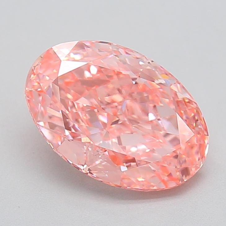 2.32 Ct. Fancy Vivid  Pink Oval Lab Grown Diamond