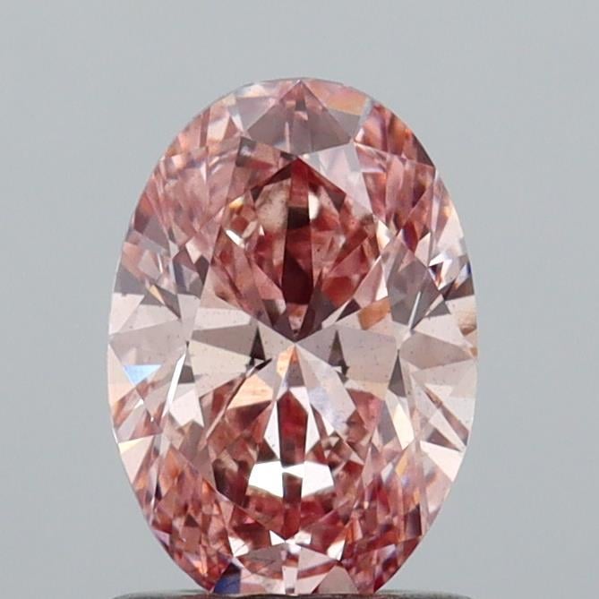 1.01 Ct. Fancy Intense Brownish Pink Oval Lab Grown Diamond