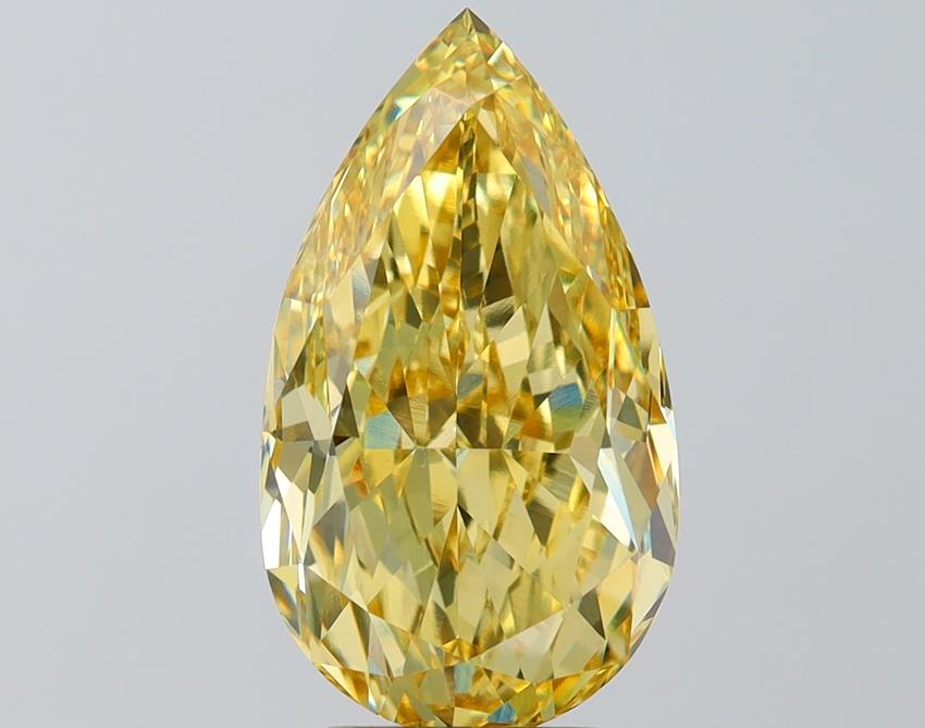 5.01 Ct. Fancy Yellow Pear Lab Grown Diamond