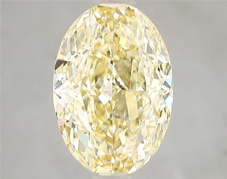 3.11 Ct. Fancy Intense Yellow Oval Lab Grown Diamond