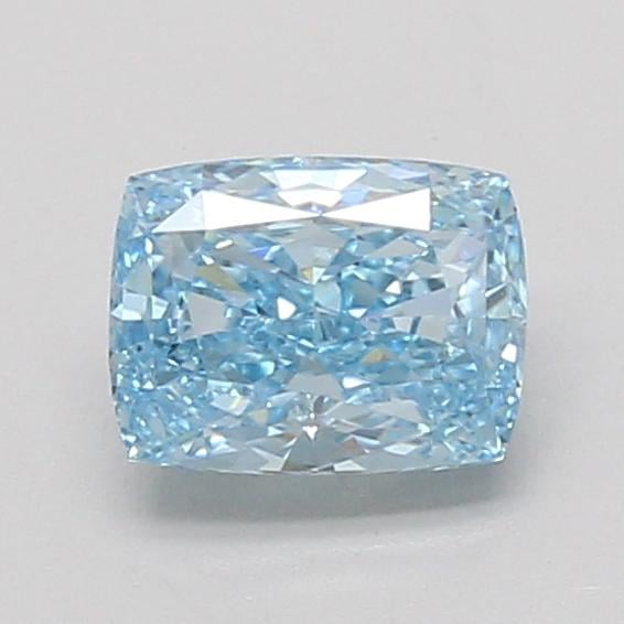 1.04 Ct. Fancy Vivid Blue Cushion Lab Grown Diamond
