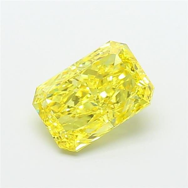 3.02 Ct. Fancy Vivid Yellow Radiant Lab Grown Diamond