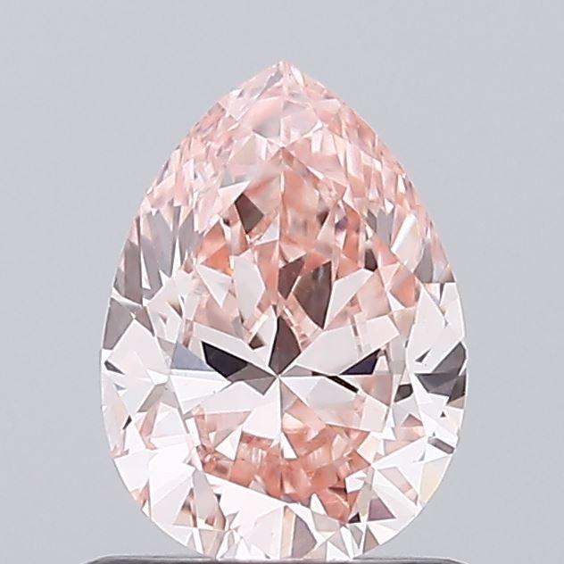 0.69 Ct. Fancy Intense Pink Pear Lab Grown Diamond