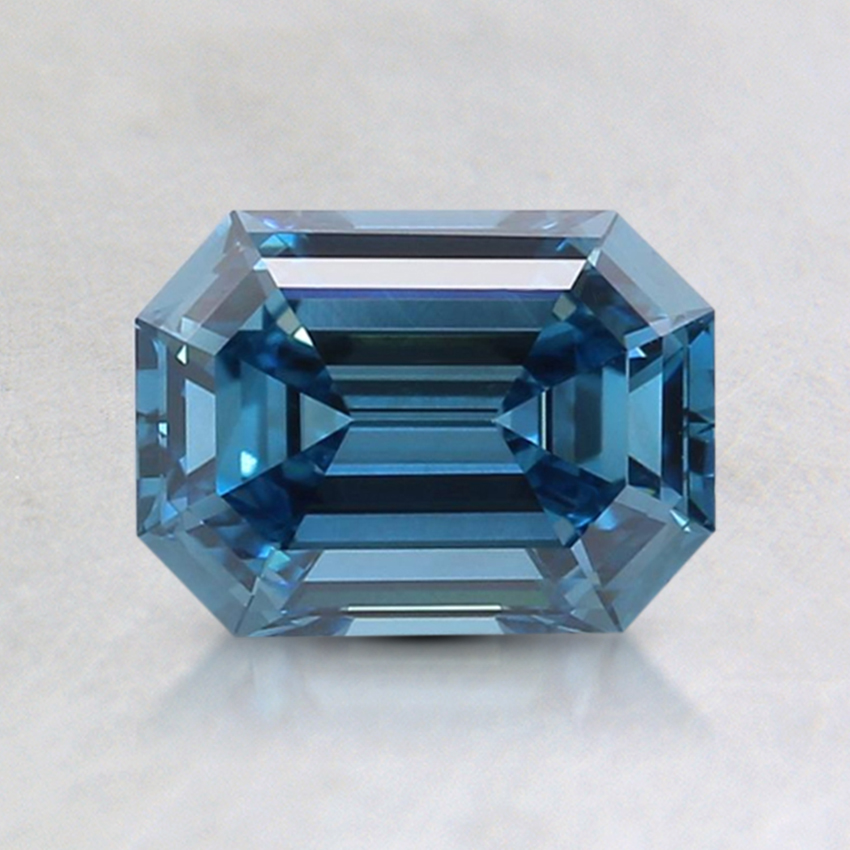 1.01 Ct. Fancy Intense Blue Emerald Lab Grown Diamond