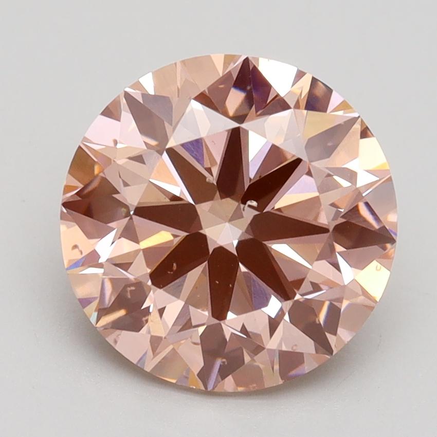 3.00 Ct. Fancy Intense Pink Round Lab Grown Diamond