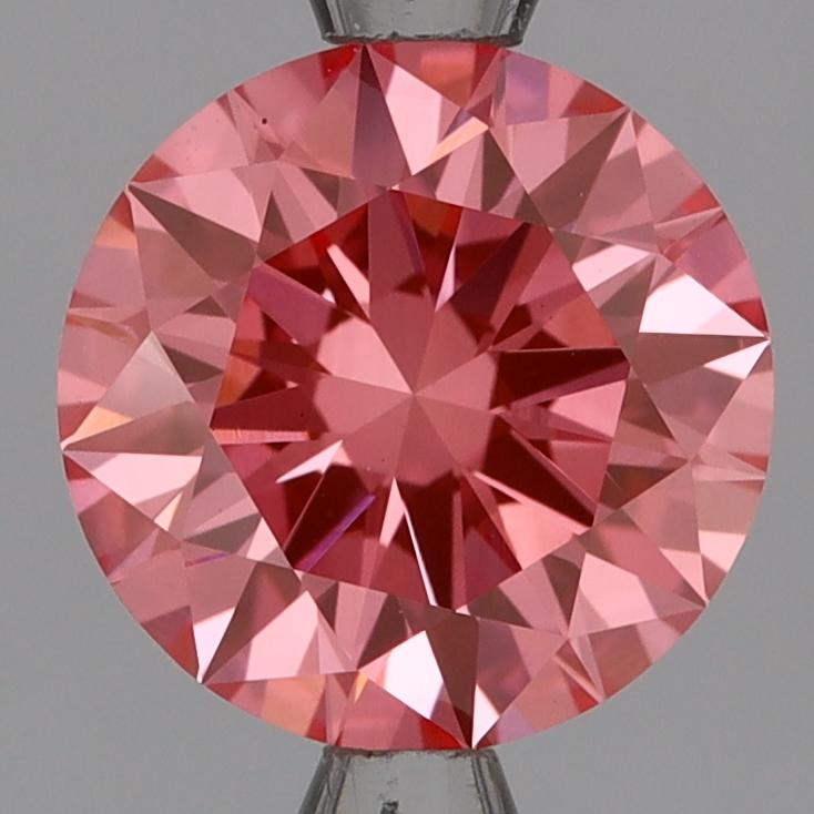 2.07 Ct. Fancy Vivid Pink Round Lab Grown Diamond