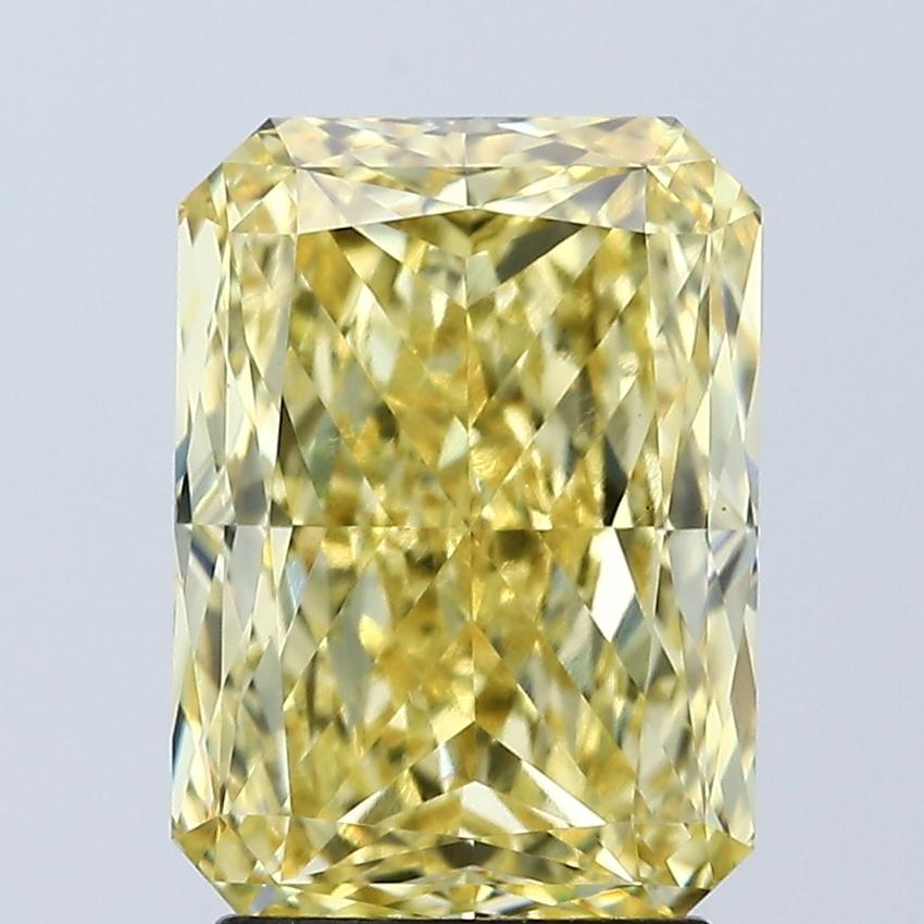 3.05 Ct. Fancy Vivid Yellow Radiant Lab Grown Diamond
