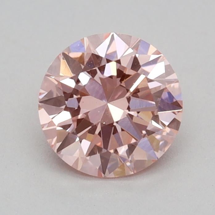 0.45 Ct. Fancy Vivid Pink Round Lab Grown Diamond