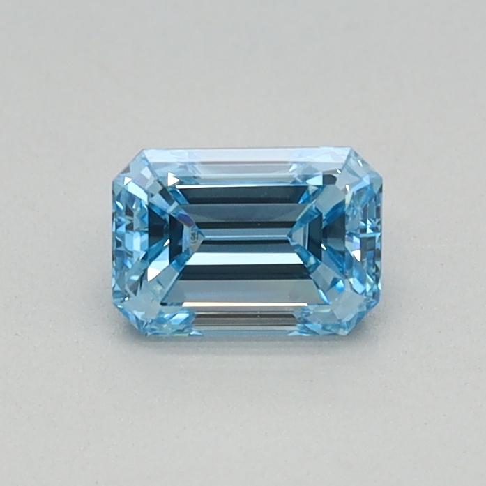 0.32 Ct. Fancy Intense Blue Emerald Lab Grown Diamond