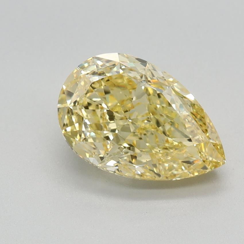 1.64 Ct. Fancy Vivid Yellow Pear Lab Grown Diamond
