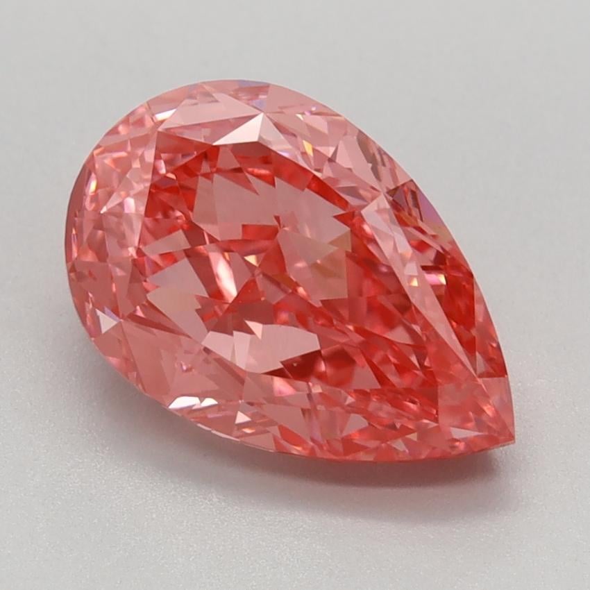 2.23 Ct. Fancy Vivid Pink Pear Lab Grown Diamond
