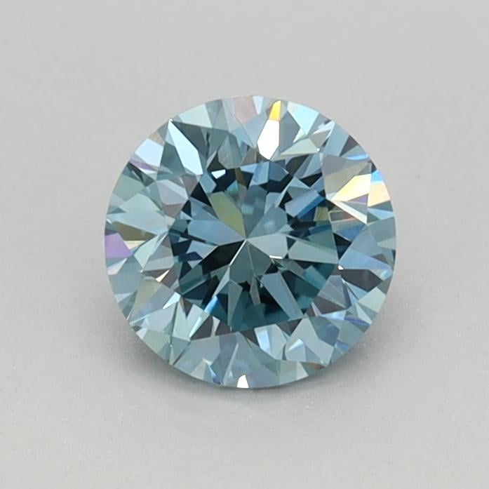 0.48 Ct. Fancy Vivid Blue Round Lab Grown Diamond