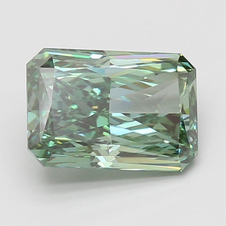 3.09 Ct. Fancy Vivid Green Radiant Lab Grown Diamond