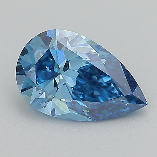 1.13 Ct. Fancy Vivid  Blue Pear Lab Grown Diamond