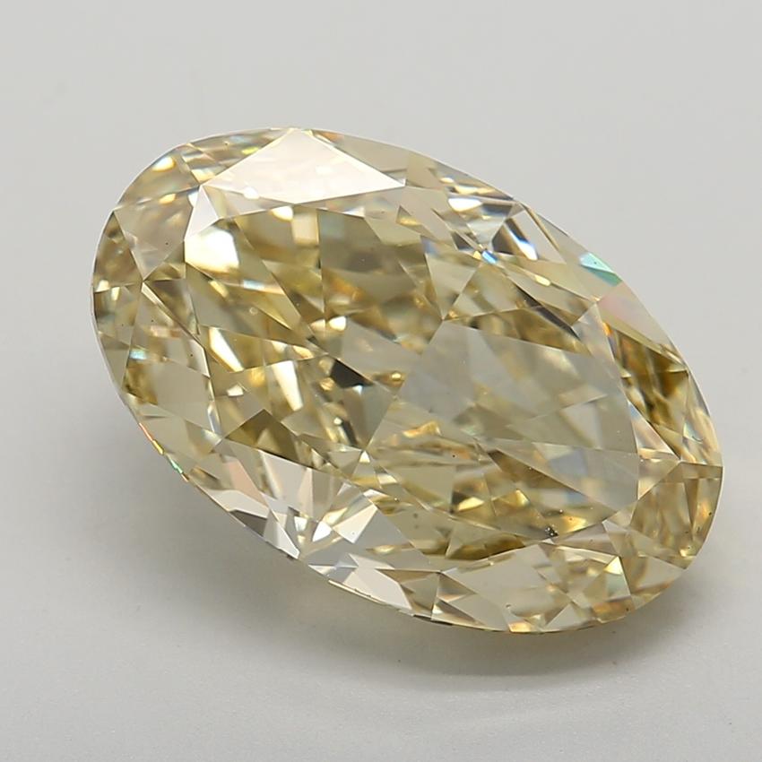 10.00 Ct. Fancy Intense  Yellow Oval Lab Grown Diamond